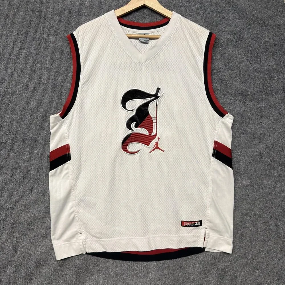 VINTAGE Michael Jordan Brand #23 Basketball Jersey Mens Size XL RARE Y2K Mesh